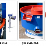 Çanak Tip Rampalı Elekli Yüzey İşlem Makinaları - Manyetik Elek, Çift Katlı Elek, Standart Elek